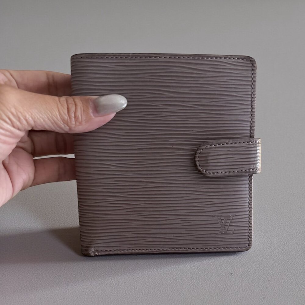 Louis Vuitton Epi Compact Snap Wallet | Gray